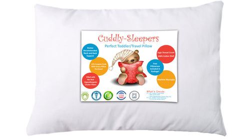 Digital Decor Cuddly Sleepers 100% Hypoallergenic Toddler Pillow